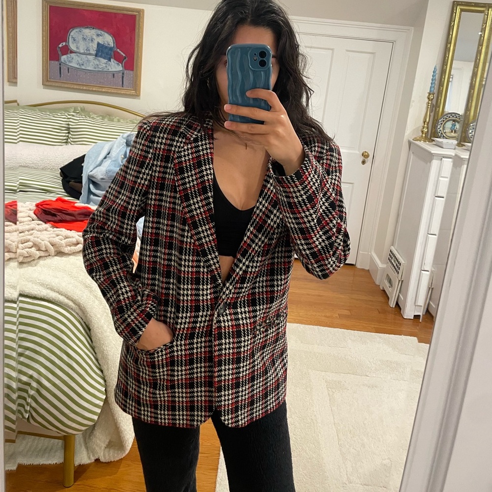 Plaid Blazer